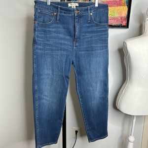 Madewell petite Stovepipe jeans.  Size 33p. Excellent condition.